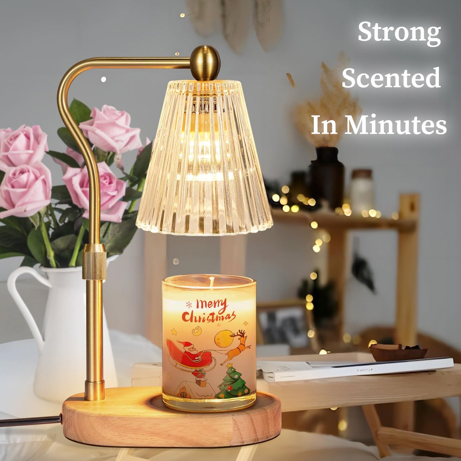 Candle Warmer Lamp with Timer for Vintage Home Decor