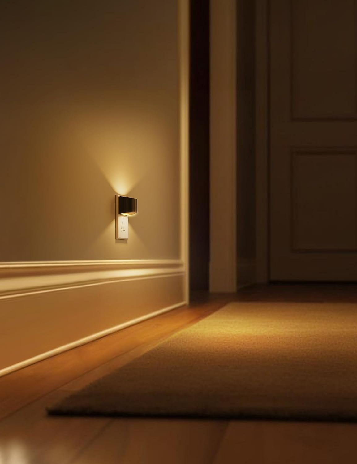 LED Night Lights with Dusk to Dawn Sensor for Hallways
