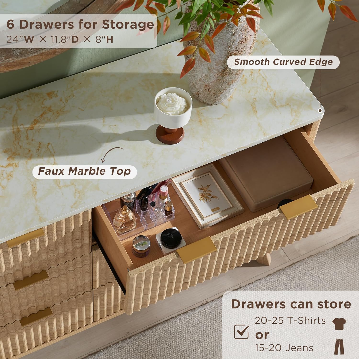 Drawer Dresser for Bedroom Organization