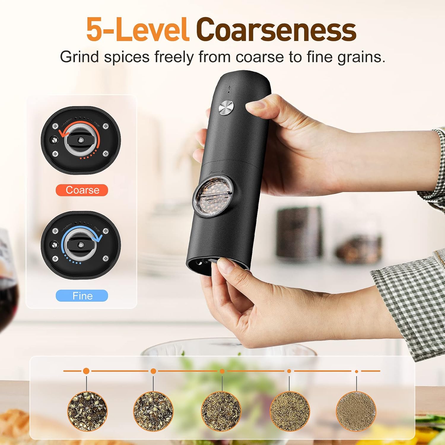Rechargeable Automatic Adjustable Coarseness Appliances