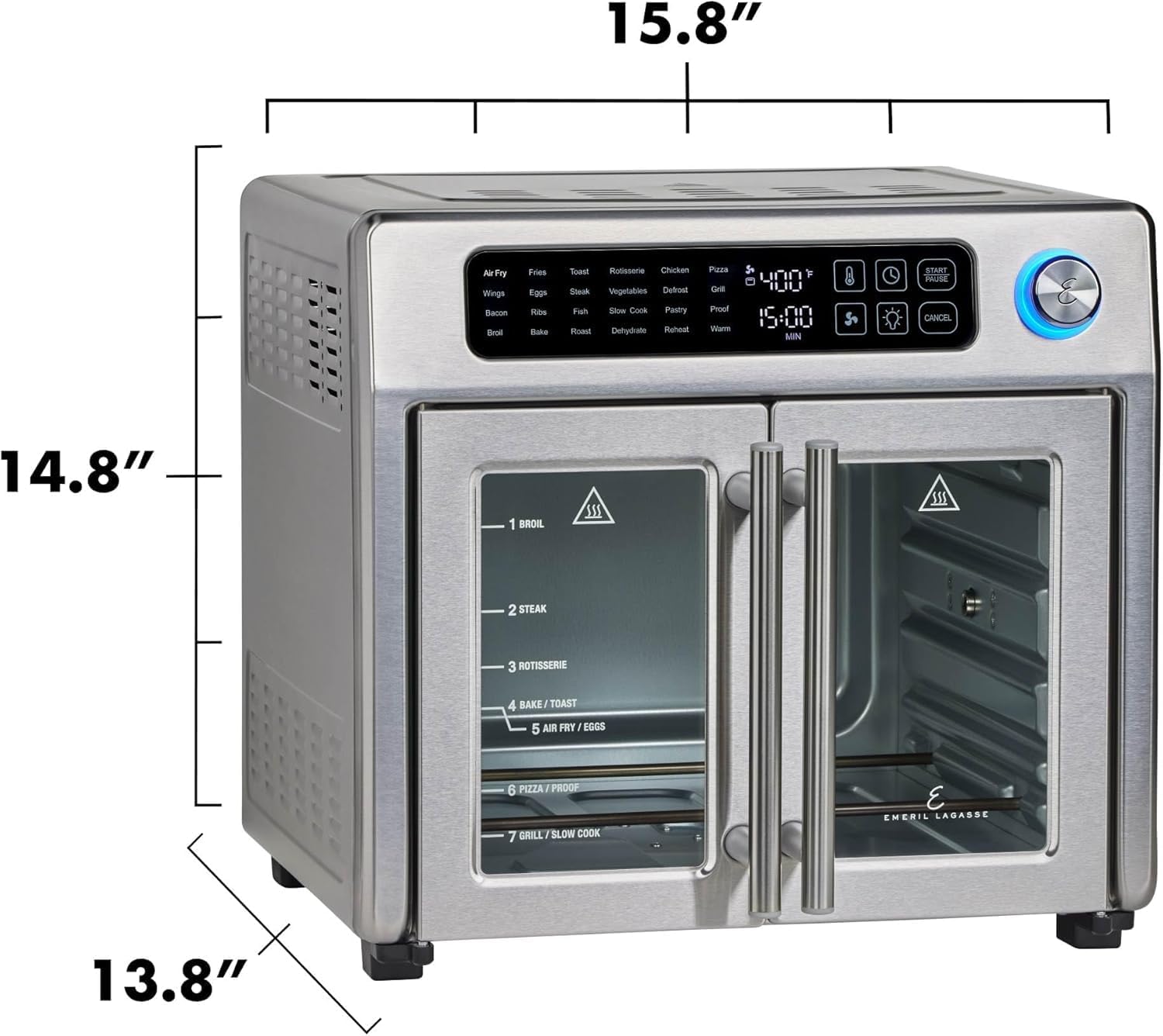 Extra Large Air Fryer Toaster Oven Combo for Entertaining