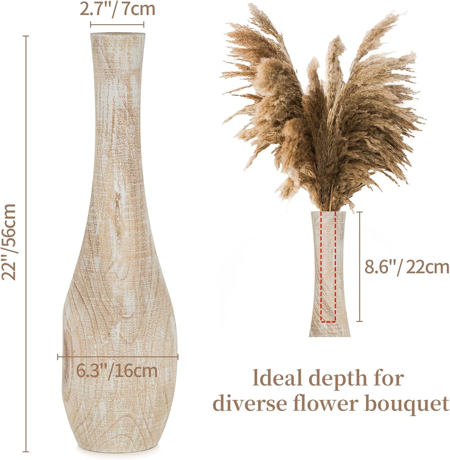 Floor Vase for Home Decor (Chic Style)