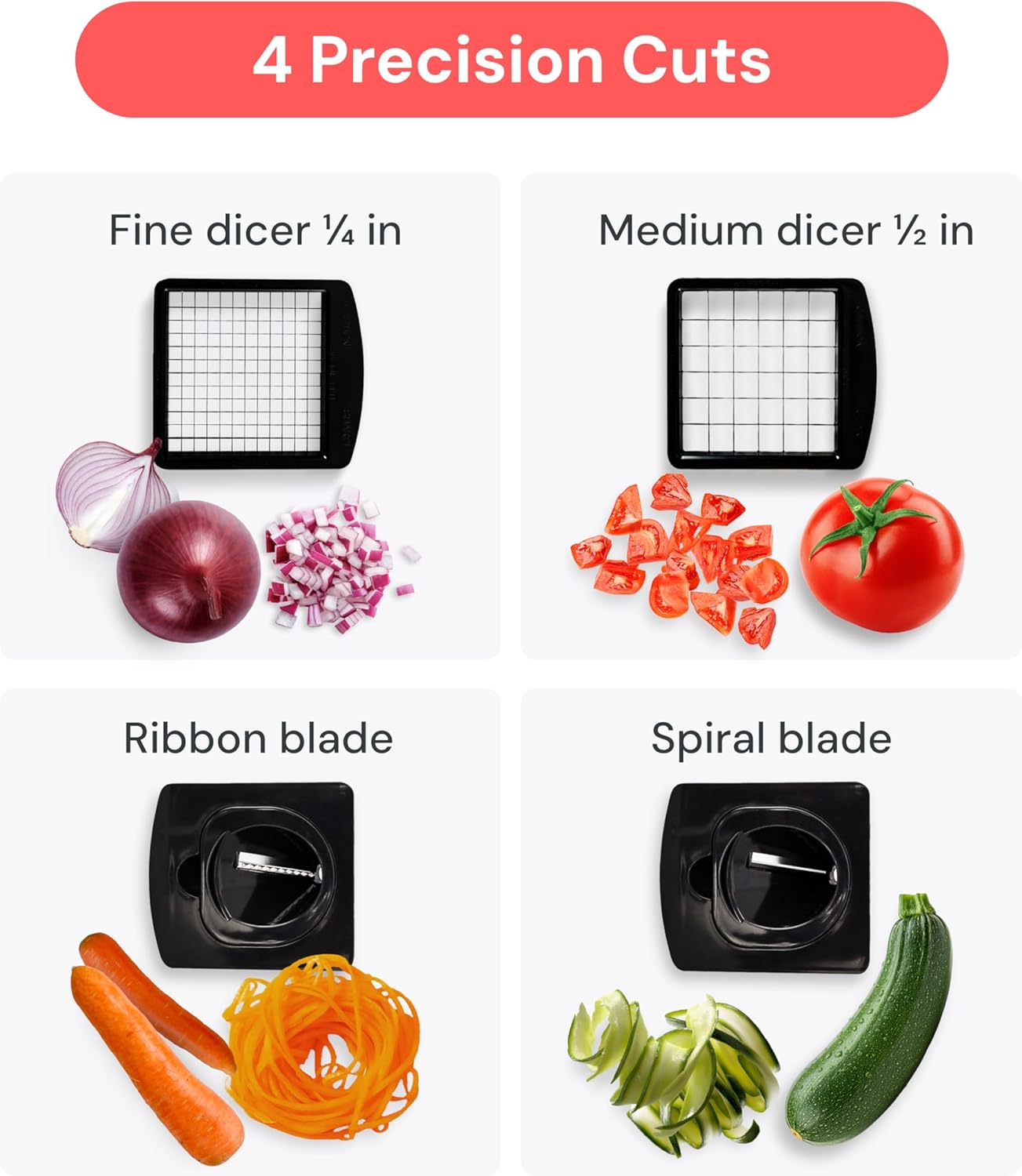 Vegetable Chopper with Container for Easy Meal Prep